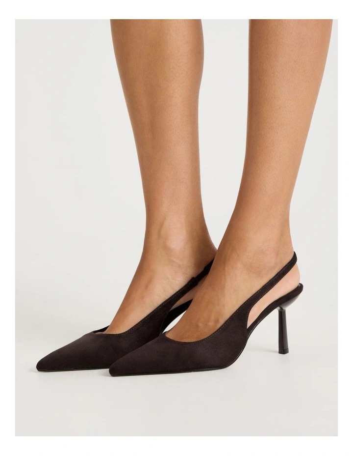 Breanna Heeled Shoes in Chocolate image 2