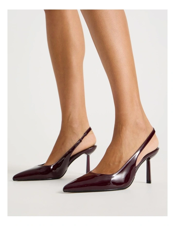 Breanna Heeled Shoes in Fig Patent image 2