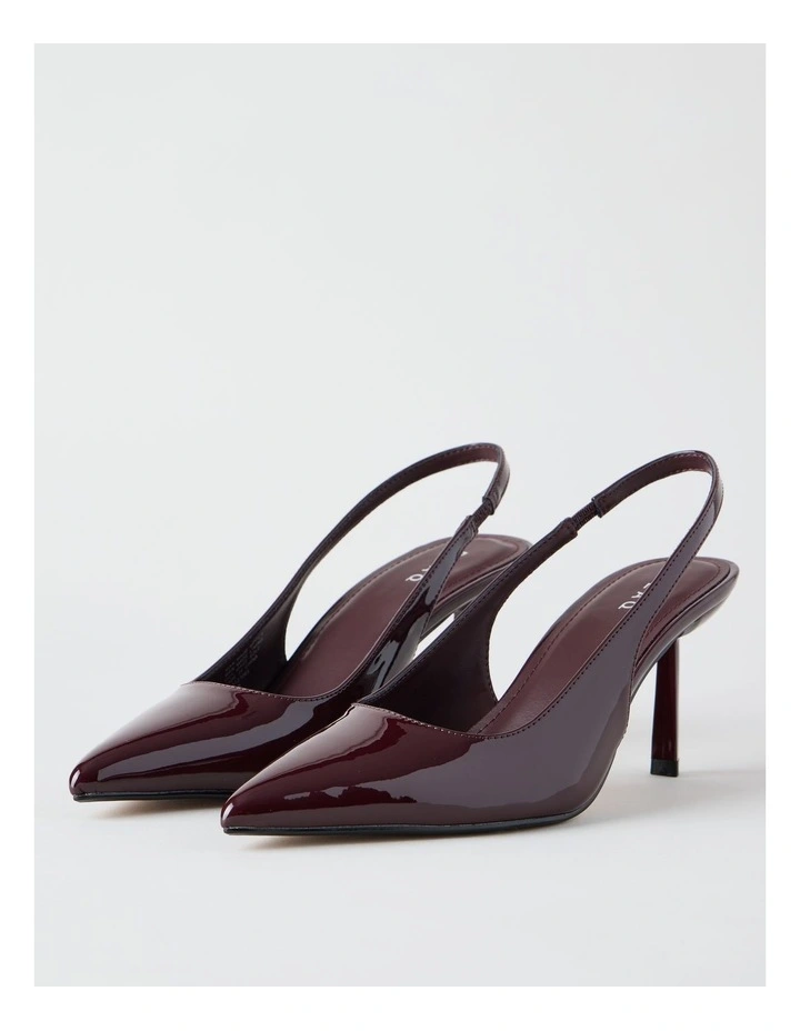 Breanna Heeled Shoes in Fig Patent image 4