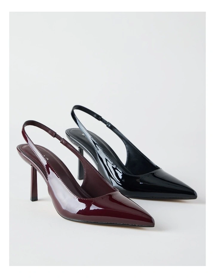 Breanna Heeled Shoes in Fig Patent image 7