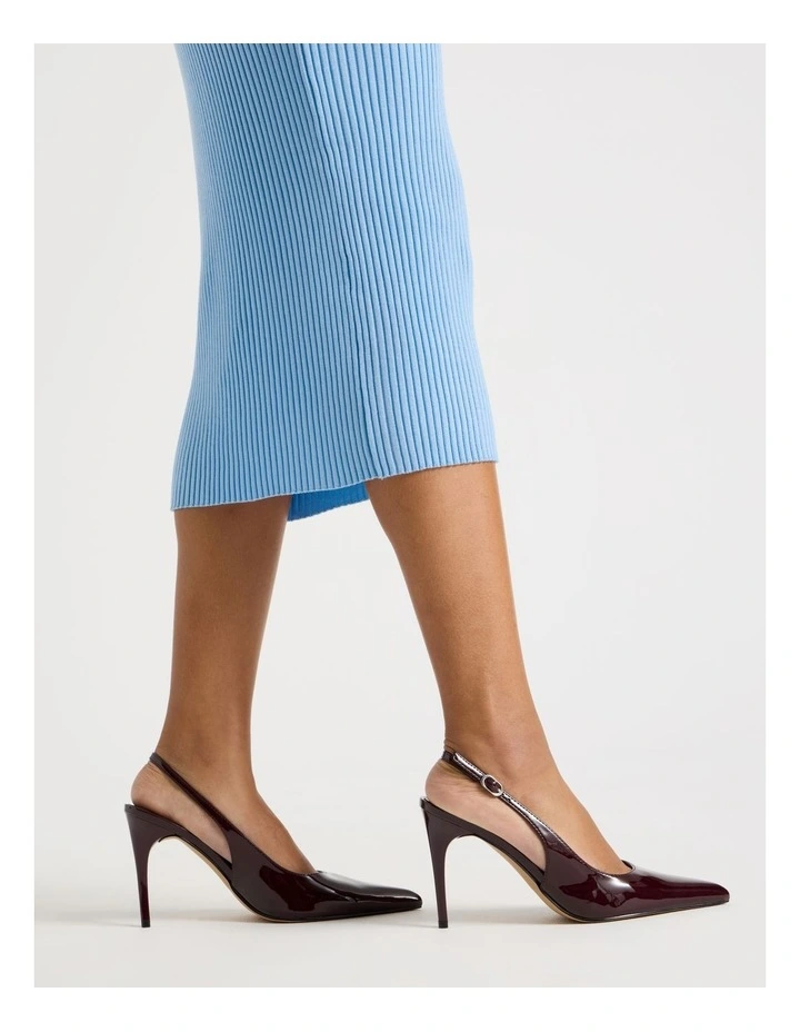 Tara Heeled Shoes in Fig Patent image 2