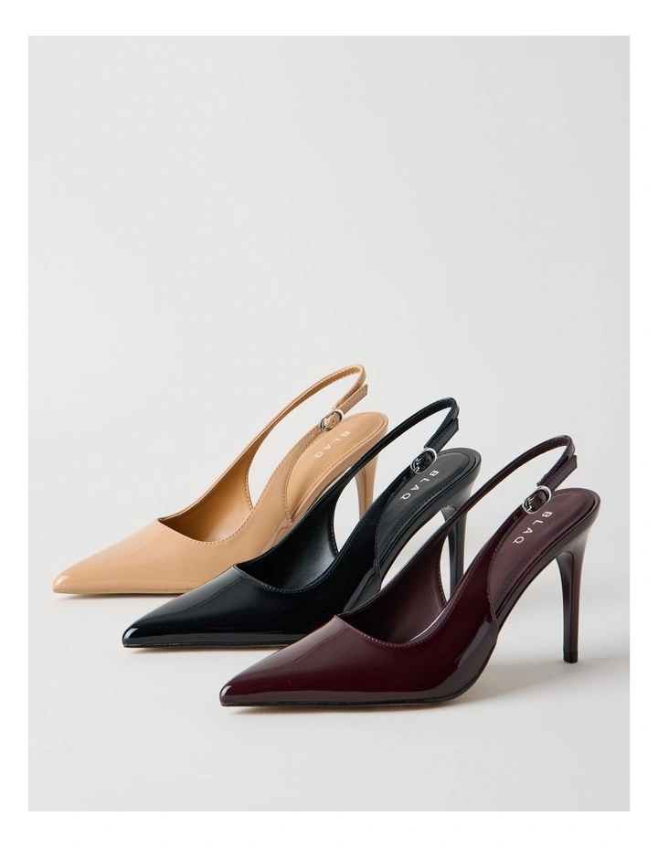 Tara Heeled Shoes in Fig Patent image 3