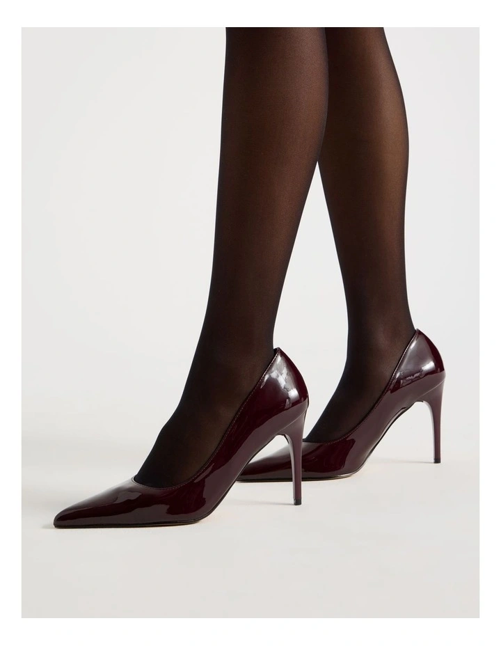 Xenia Heeled Shoes in Fig image 2
