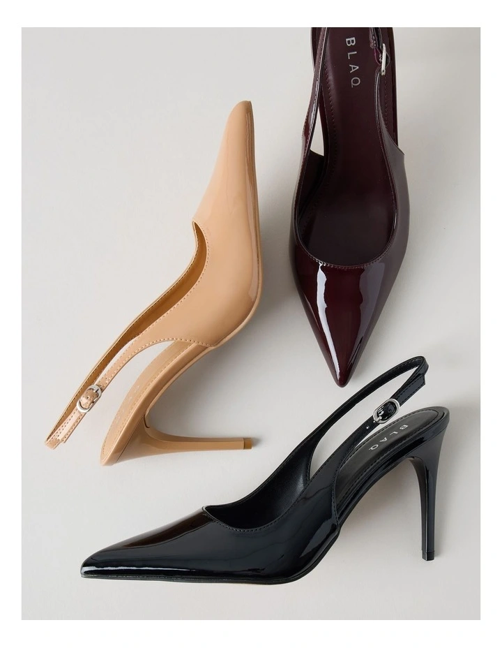 Tara Heeled Shoes in Nude Patent image 3