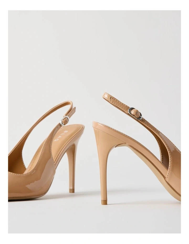 Tara Heeled Shoes in Nude Patent image 4