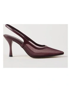Bella Heeled Shoes in Fig