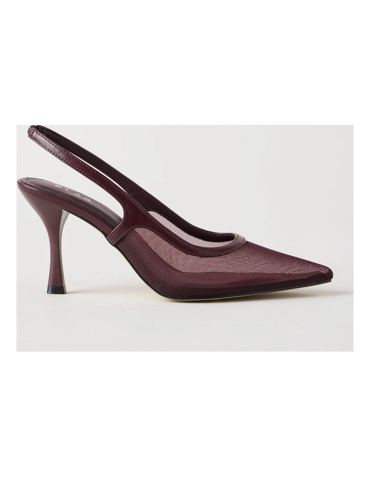 Bella Heeled Shoes in Fig image 1