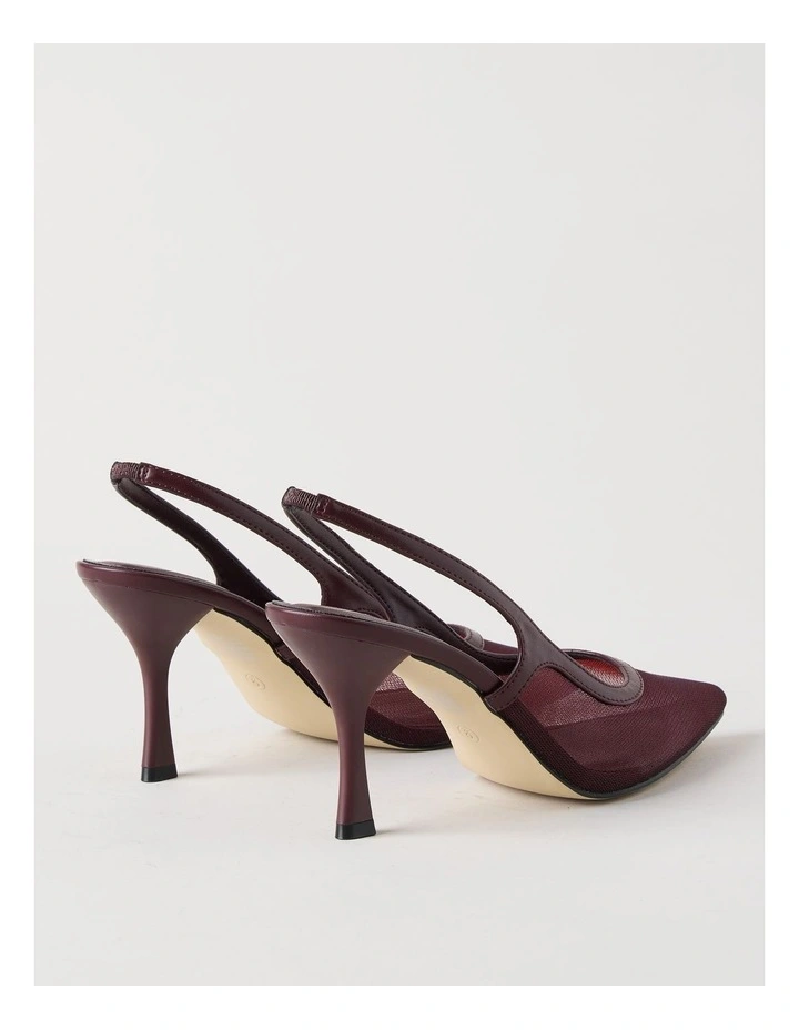 Bella Heeled Shoes in Fig image 5