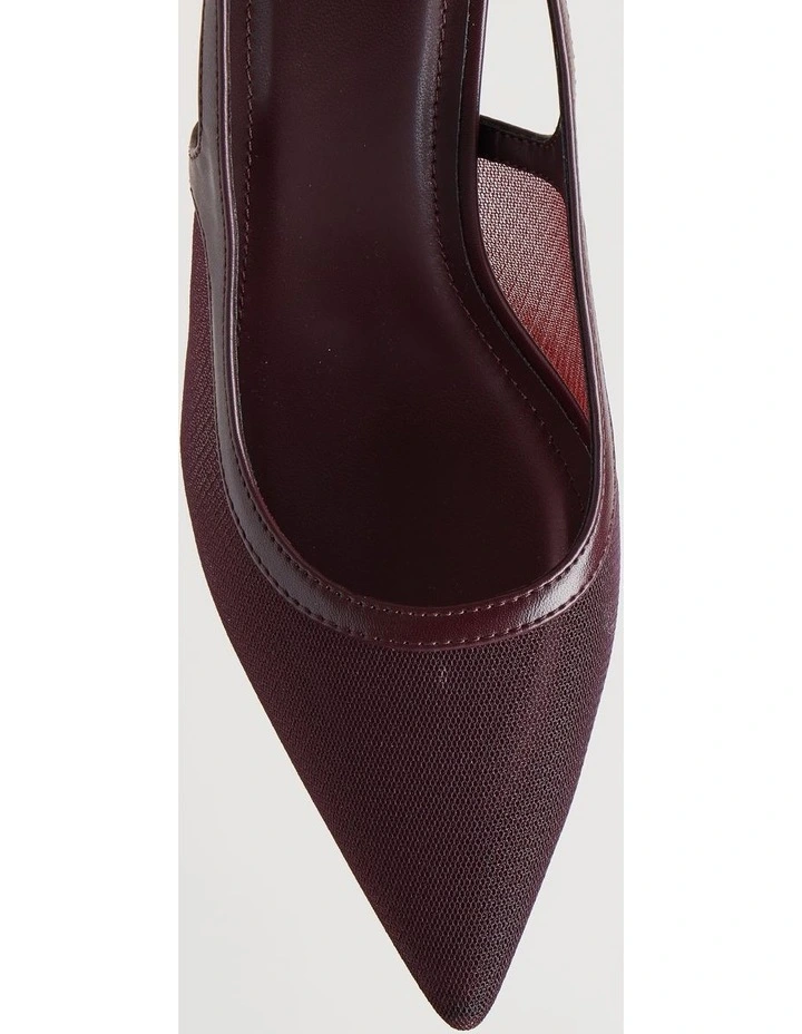 Bella Heeled Shoes in Fig image 5