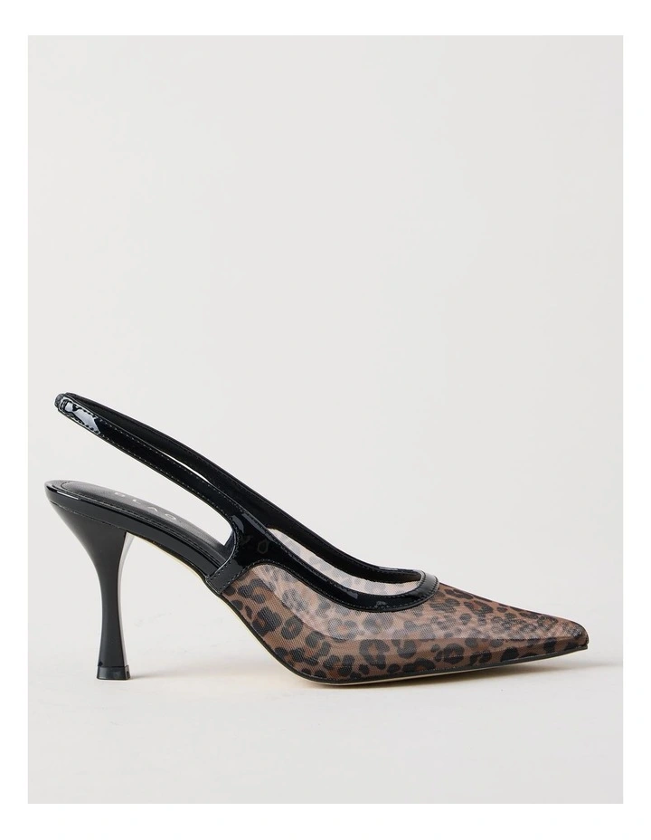 Bella Heeled Shoes in Leopard image 1
