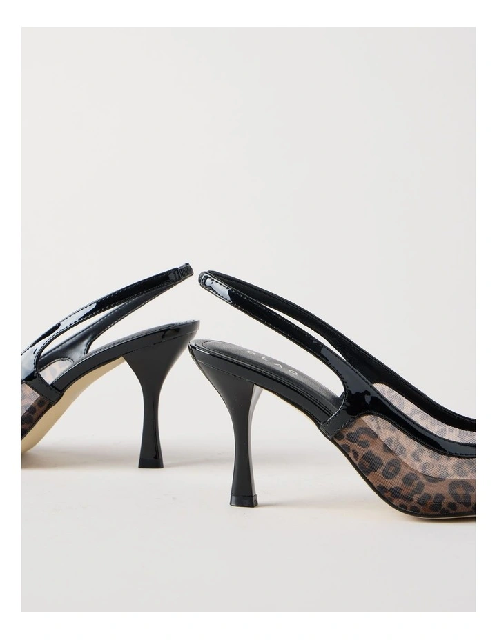 Bella Heeled Shoes in Leopard image 4