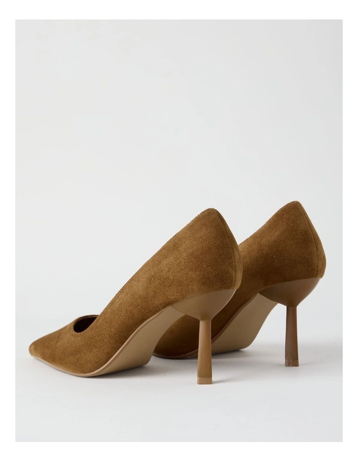 Becka Heeled Shoes in Camel image 4