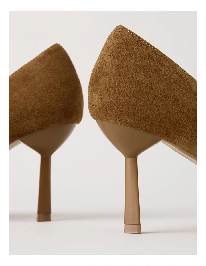 Becka Heeled Shoes in Camel image 4
