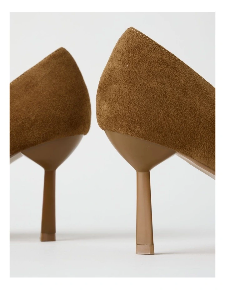 Becka Heeled Shoes in Camel image 5