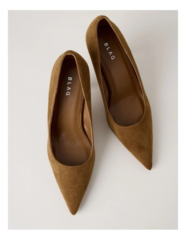 Becka Heeled Shoes in Camel image 5