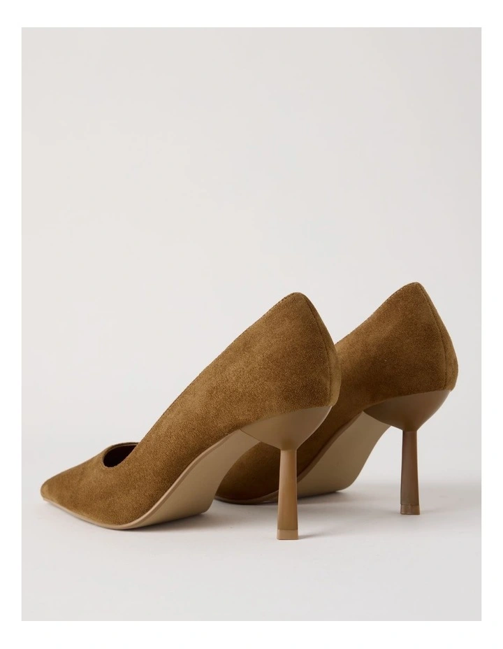 Becka Heeled Shoes in Camel image 6