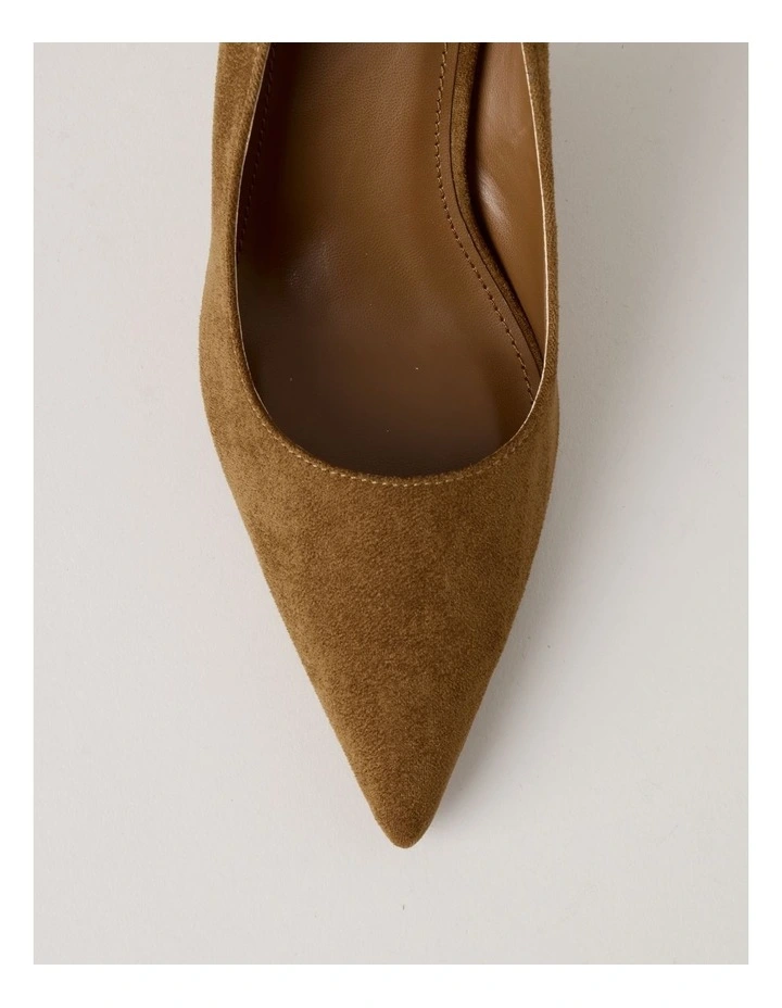 Becka Heeled Shoes in Camel image 7