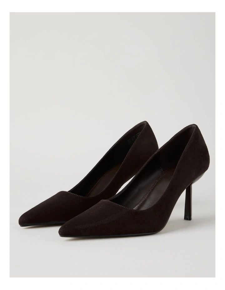 Becka Heeled Shoes in Chocolate image 3