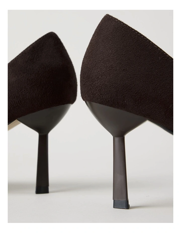 Becka Heeled Shoes in Chocolate image 4