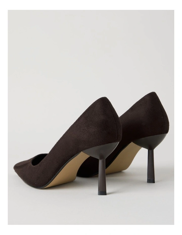 Becka Heeled Shoes in Chocolate image 6