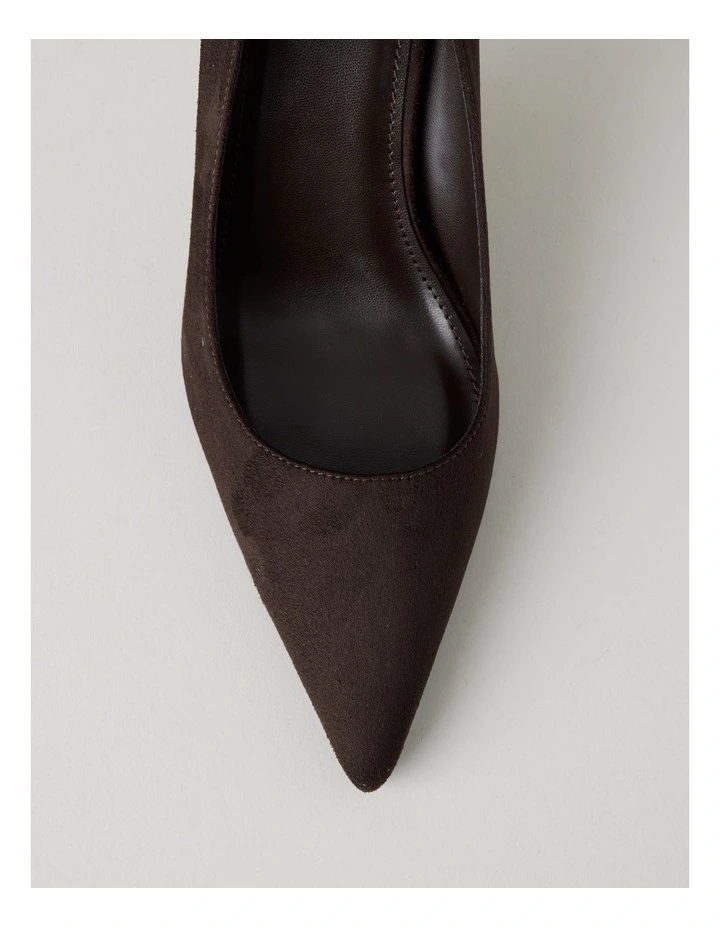 Becka Heeled Shoes in Chocolate image 7