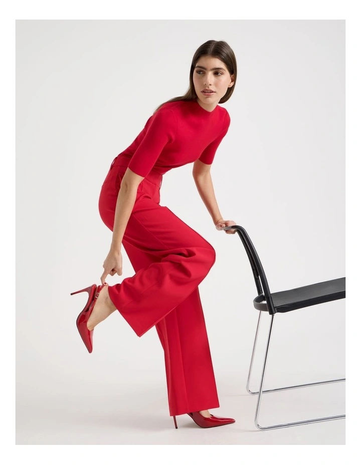 Tara Heeled Shoes in Red Salsa image 2