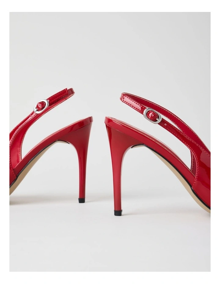 Tara Heeled Shoes in Red Salsa image 4