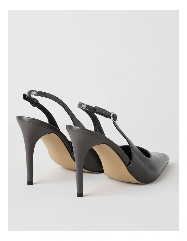 Tara Heeled Shoes in Grey image 3