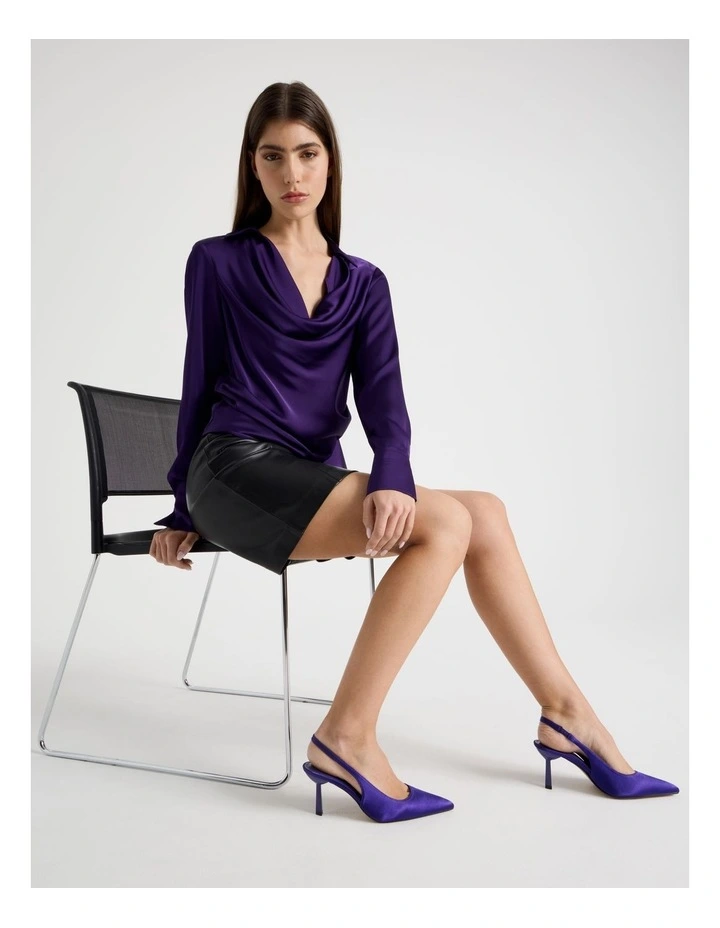 Breanna Heeled Shoes in Purple image 2