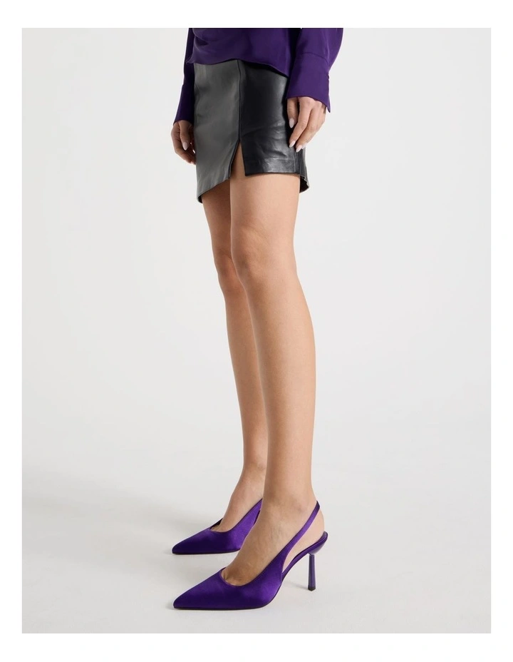 Breanna Heeled Shoes in Purple image 4