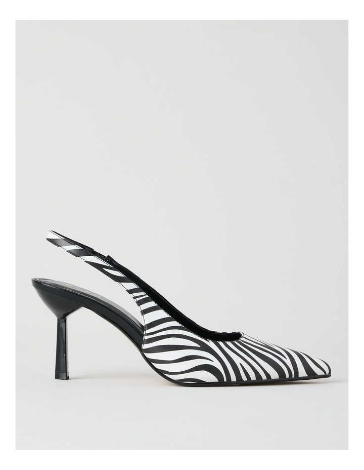 Breanna Heeled Shoes in Zebra image 1