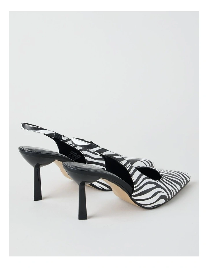 Breanna Heeled Shoes in Zebra image 3