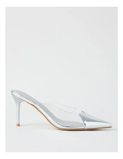 Jasmine Heeled Shoes in Silver