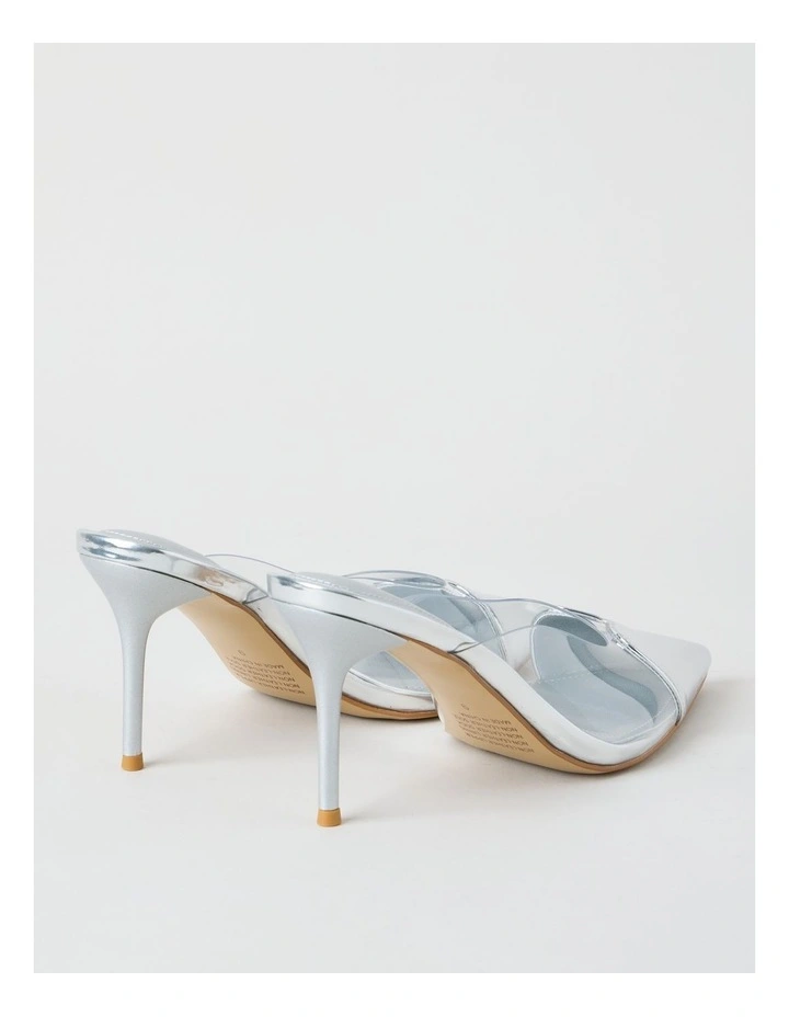 Jasmine Heeled Shoes in Silver image 4