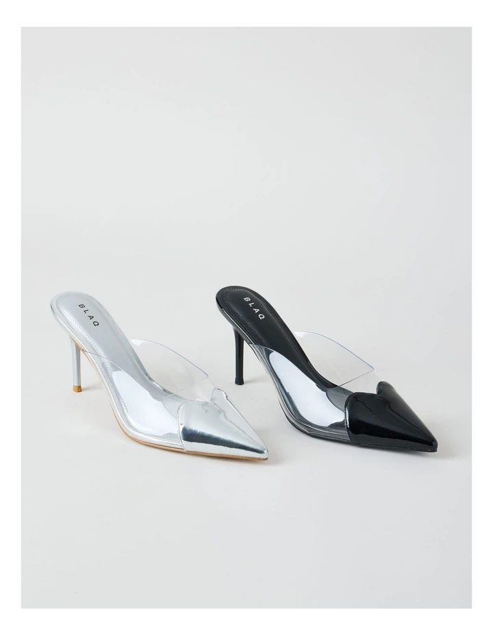 Jasmine Heeled Shoes in Silver image 7