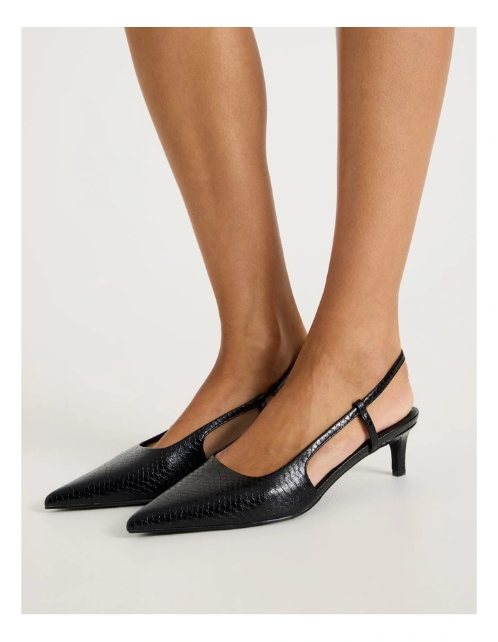 Martina Heeled Shoes in Black image 2