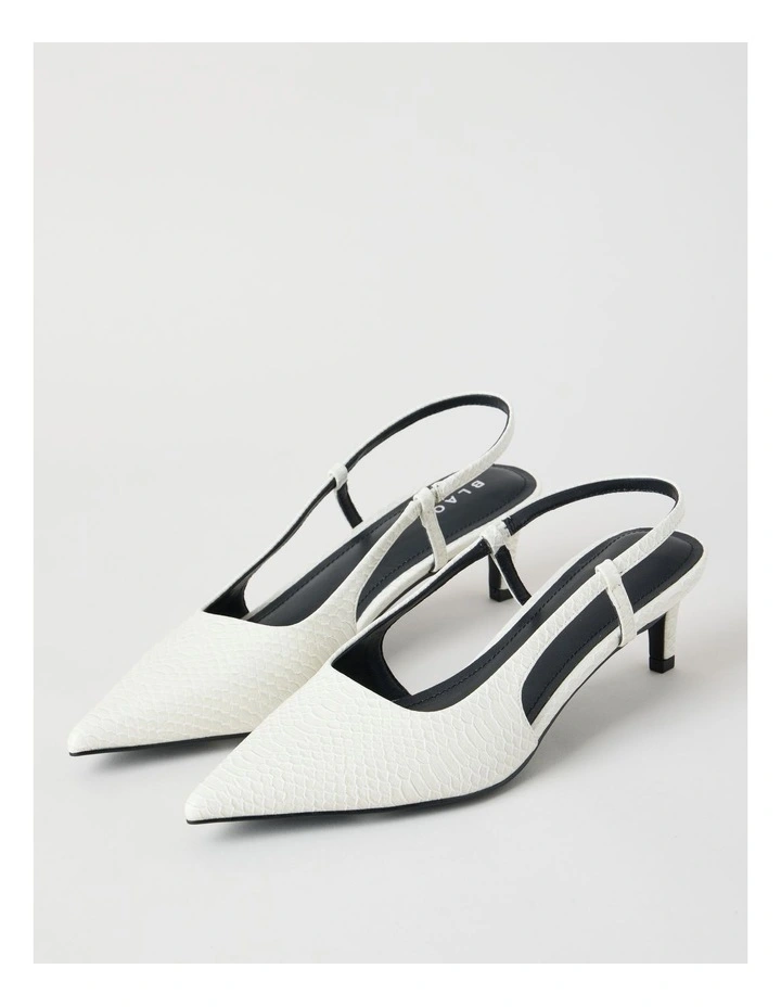 Martina Heeled Shoes in Chalk image 3