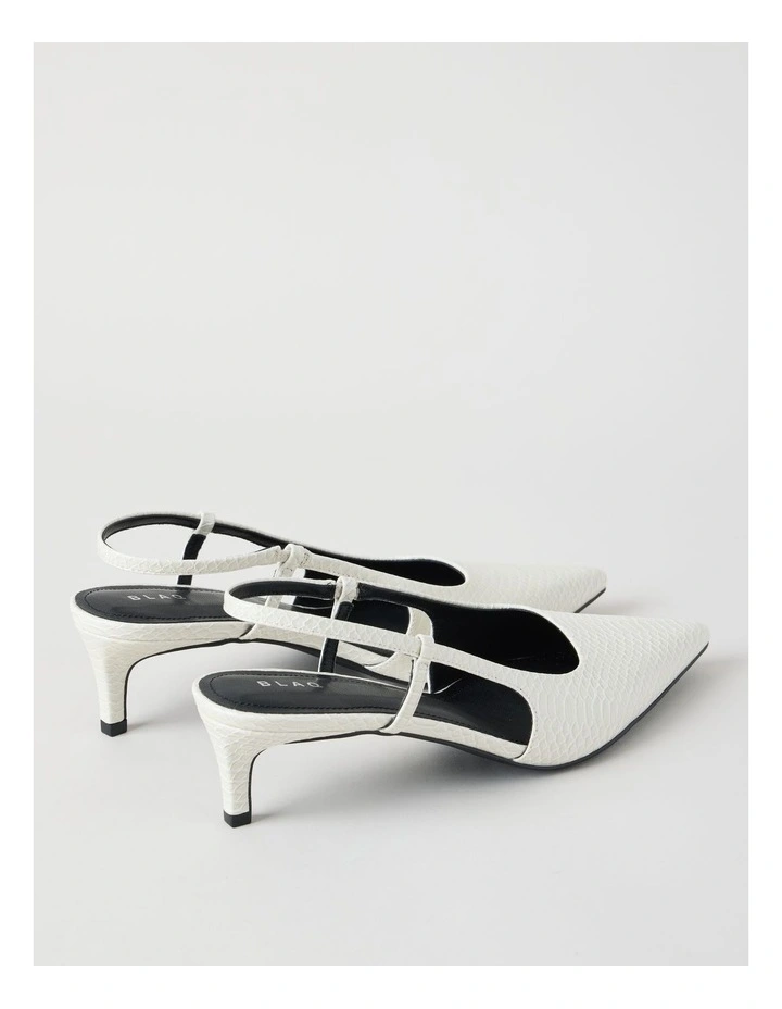 Martina Heeled Shoes in Chalk image 4