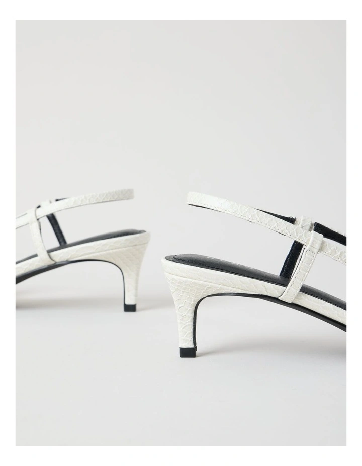 Martina Heeled Shoes in Chalk image 5