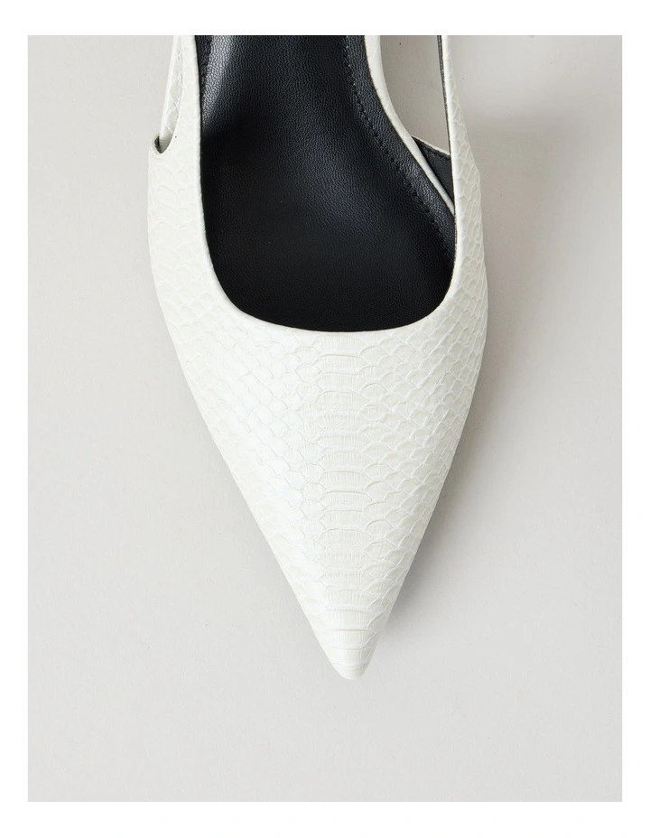 Martina Heeled Shoes in Chalk image 6