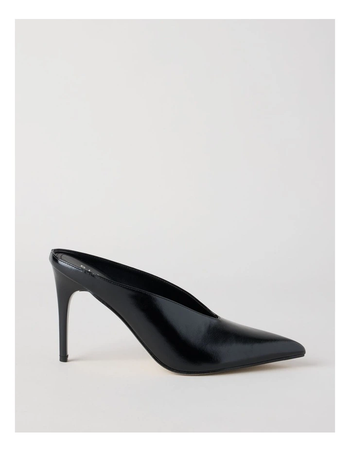 Claudia Heeled Shoes in Black Glaze image 1