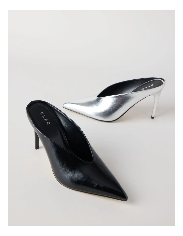 Claudia Heeled Shoes in Black Glaze image 7