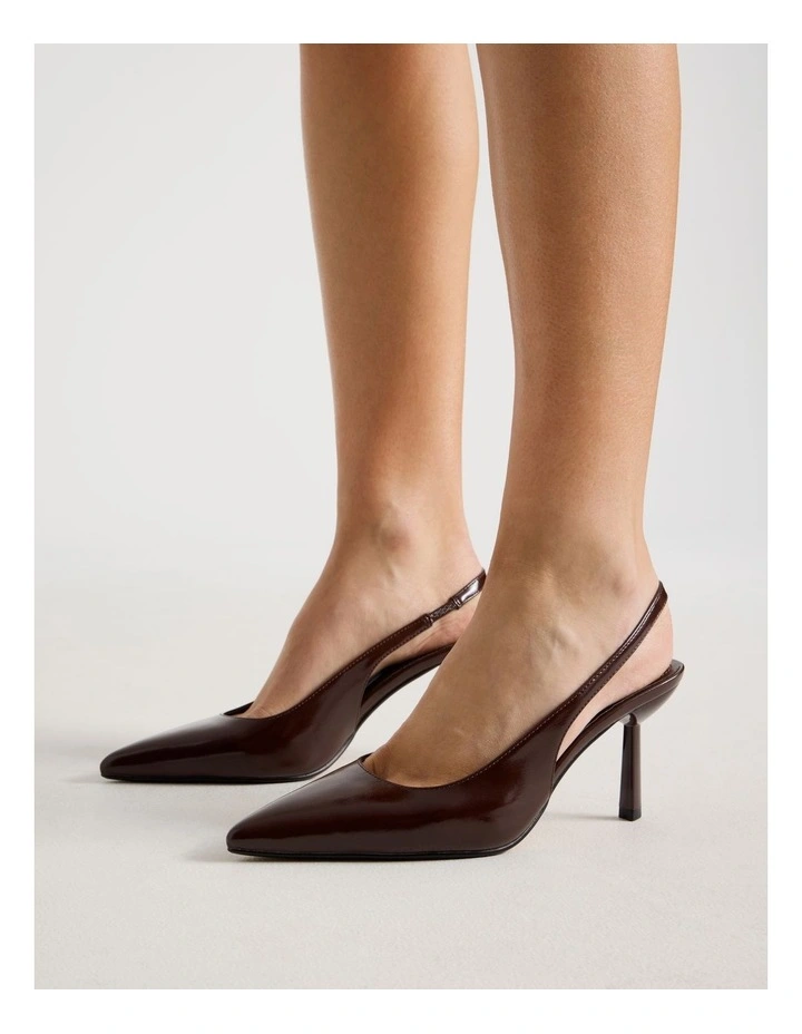 Breanna Heeled Shoes in Choc Glaze image 2