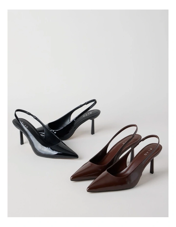 Breanna Heeled Shoes in Choc Glaze image 7