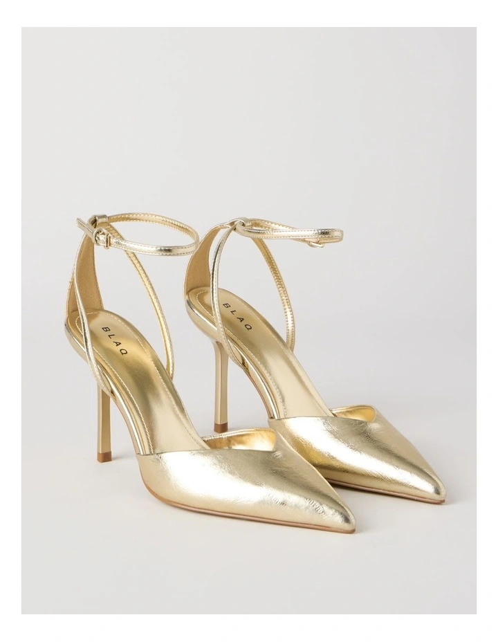 Mila Heeled Shoes in Gold image 3