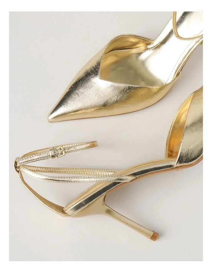 Mila Heeled Shoes in Gold image 7