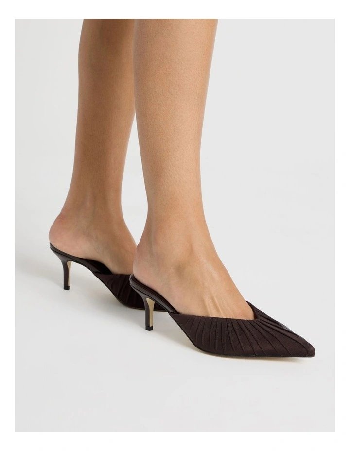 Aurora Heeled Shoes in Chocolate image 2