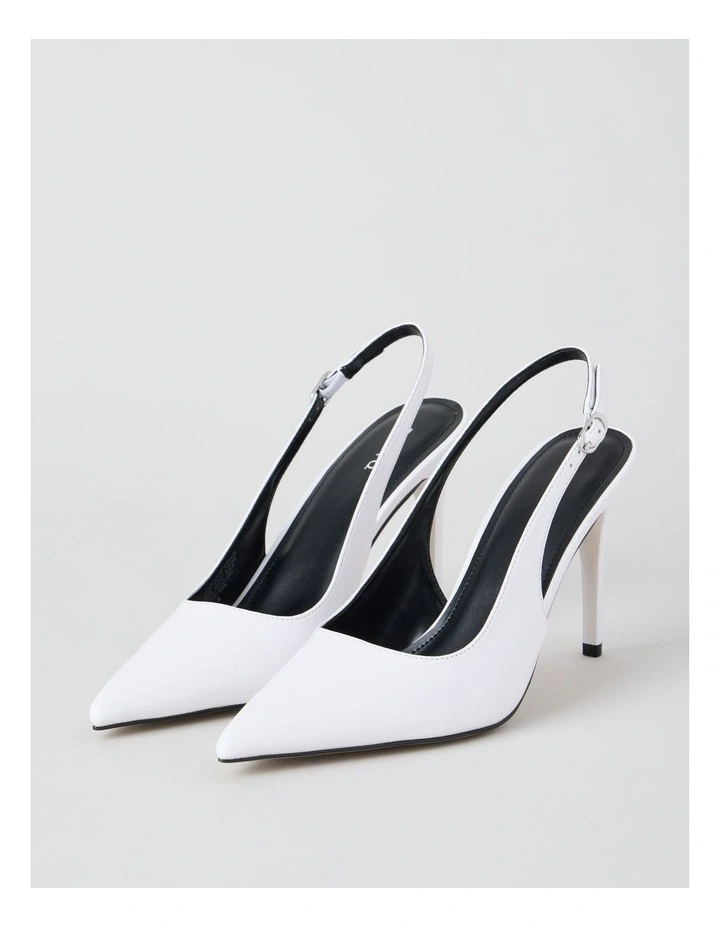 Tara Heeled Shoes in White image 3