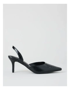 Alina Heeled Shoes in Black Croc