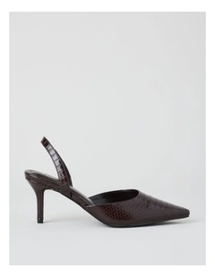 Alina Heeled Shoes in Choc Croc